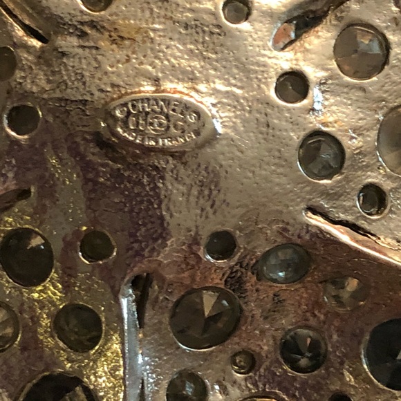 Authentic Chanel belt crystal rhinestone flower - Picture 10 of 13